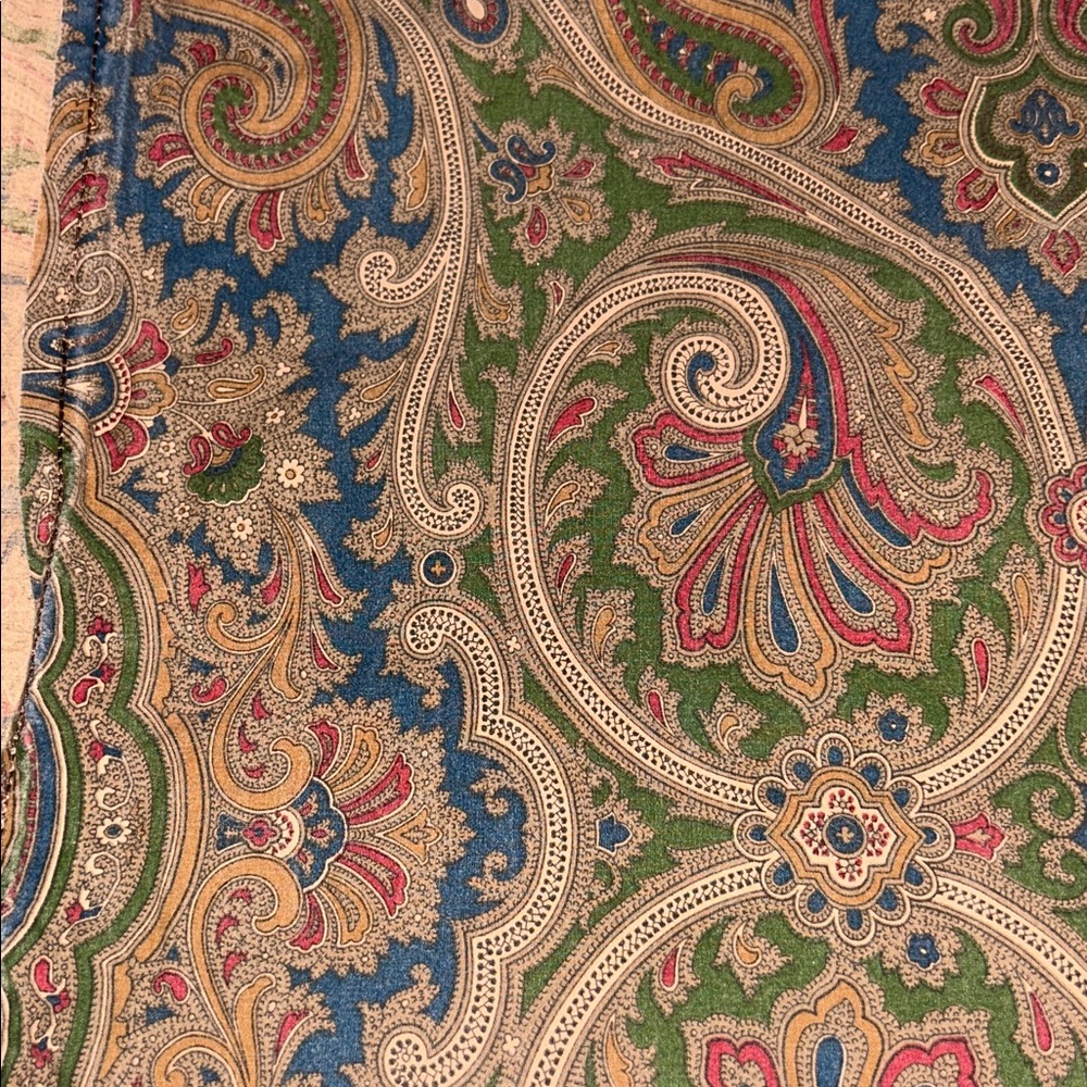 Ralph Lauren Brianna paisley KING FLAT SHEET - Picture 2 of 4